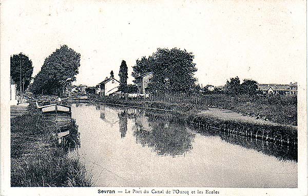 Sevran – Le Port du Canal de l'Ourcq et les Ecoles